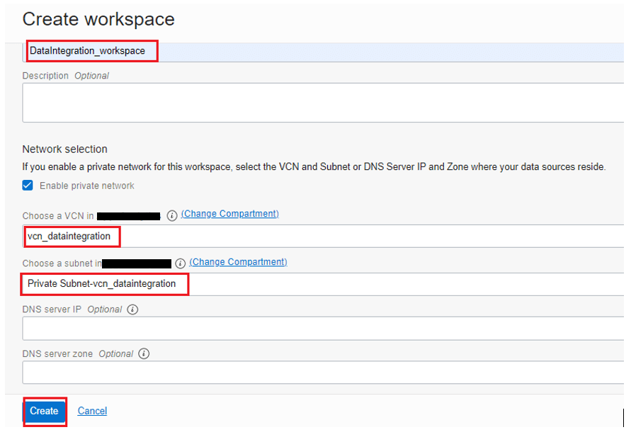 Create Workspaces