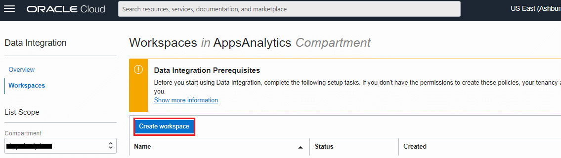 Data-Integration and Workspaces